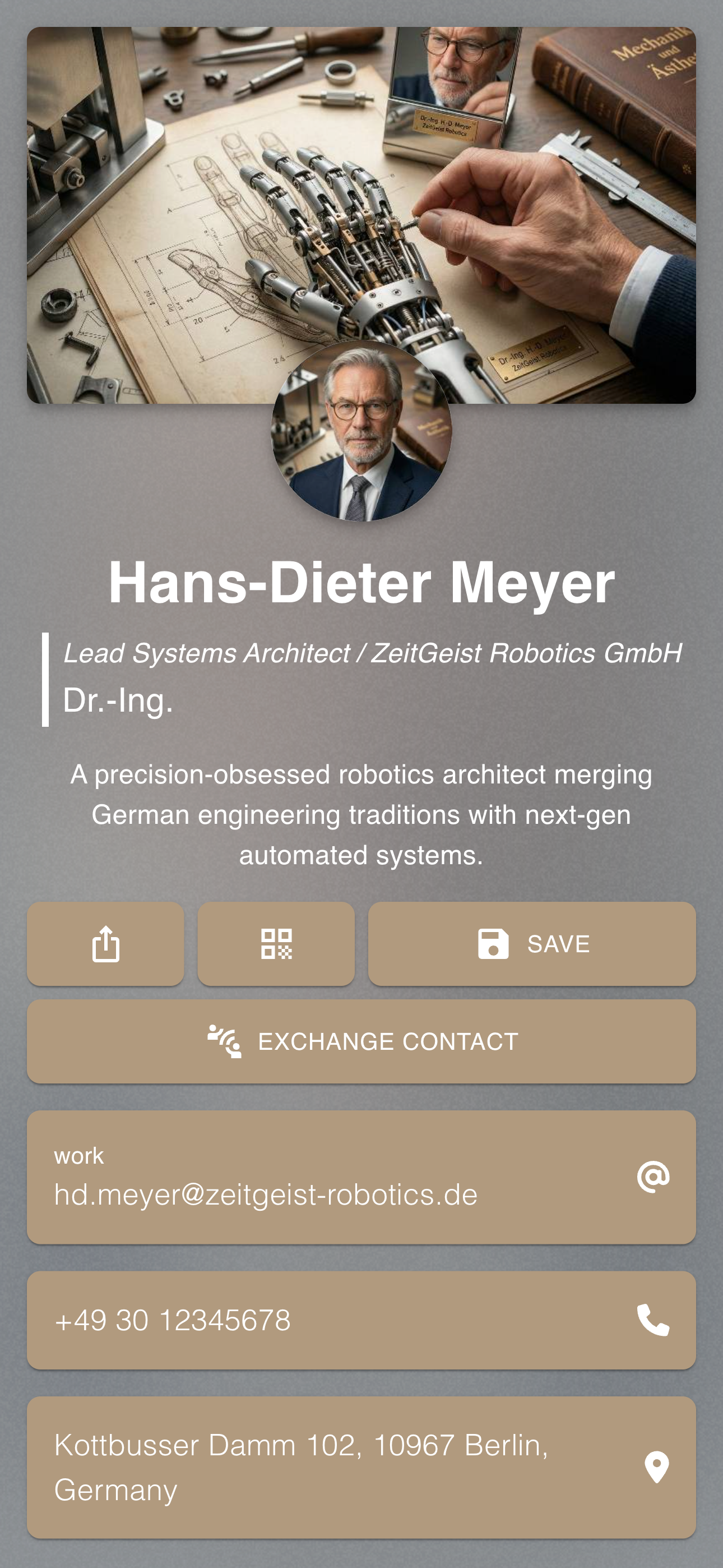 Digital Business Card Preview