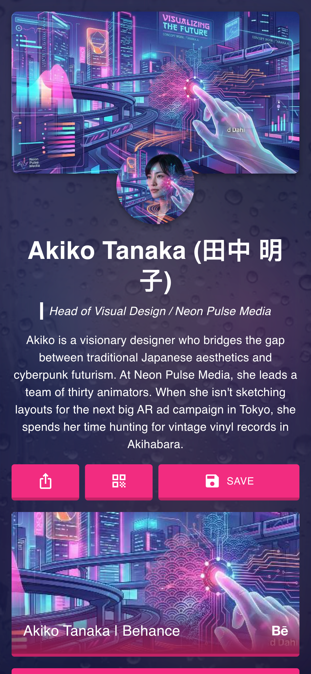 Digital Business Card Preview